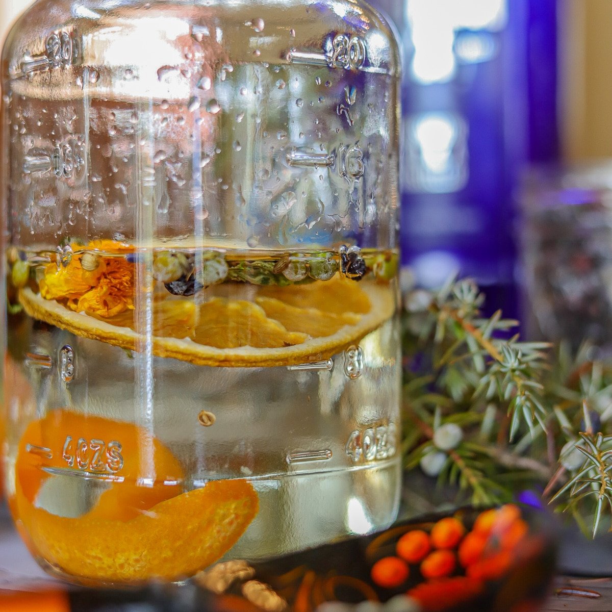 3-Step Homemade Juniper Berry Infused Gin | Hilda's Kitchen Blog