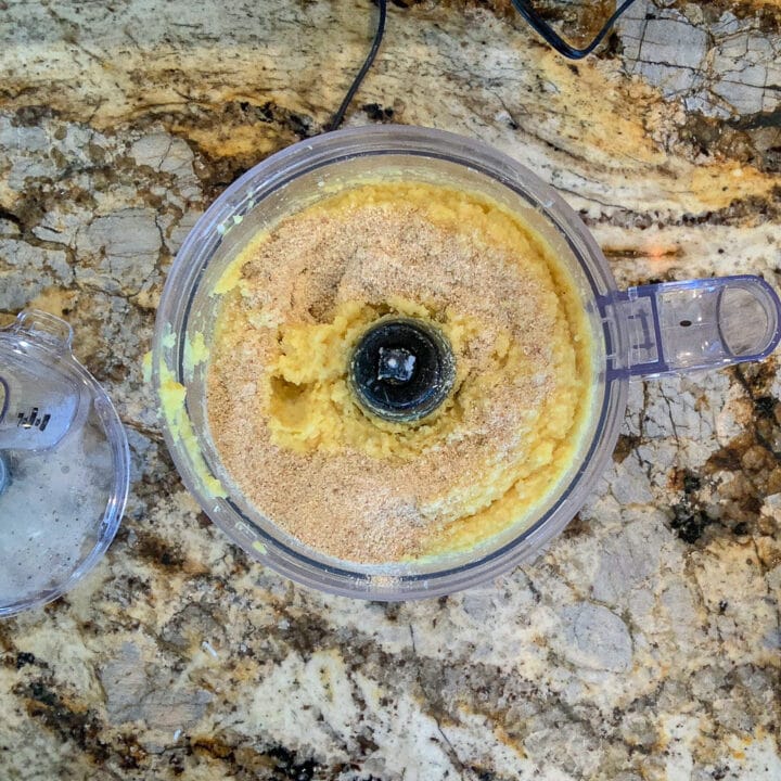 dough inside a food processor