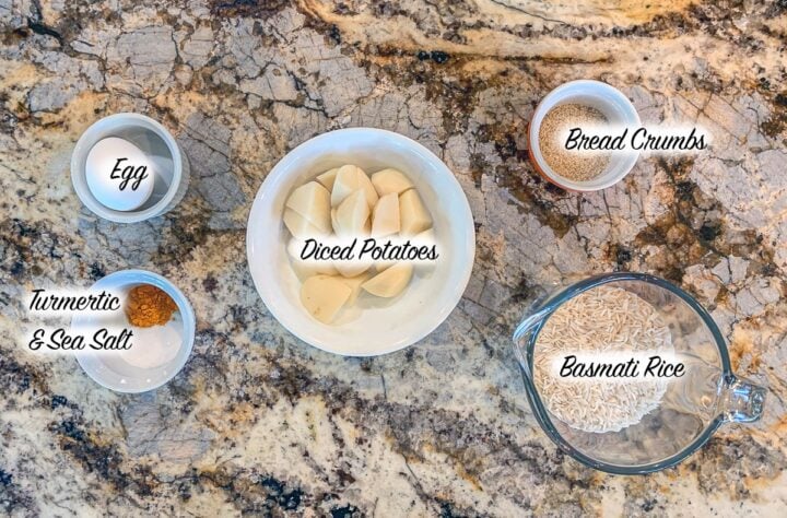 Kubba Halab shell ingredients , labeled