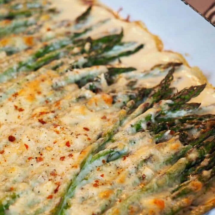 cheesy asparagus bake