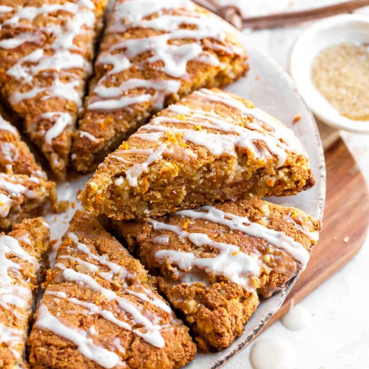 Almond Flour Carrot Cake Scones