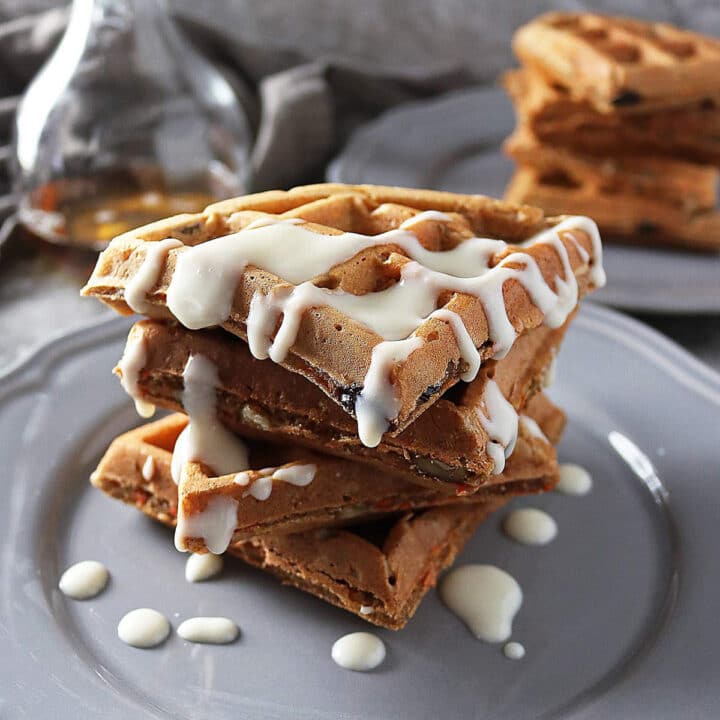 carrot cake waffles