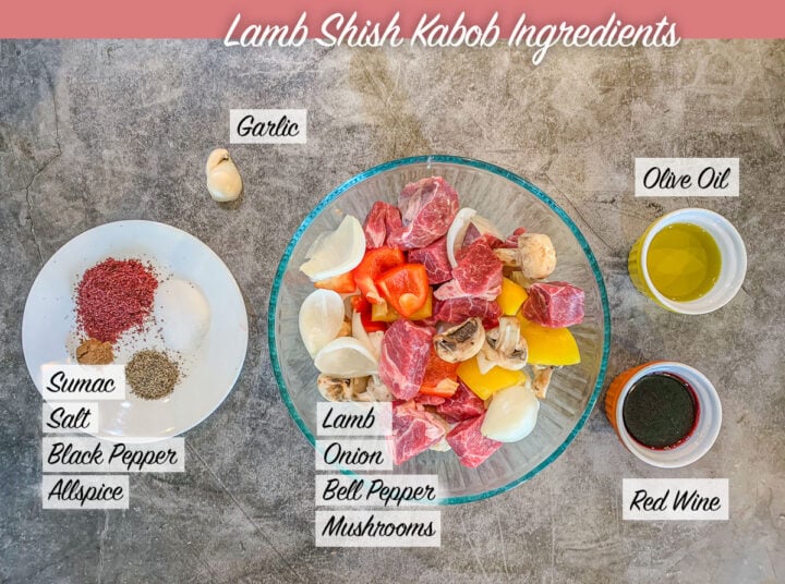 lamb shish kabob ingredients