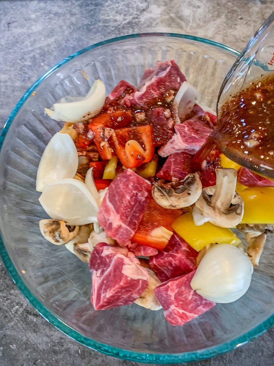Lamb Shish Kebab with Grilled Vegetables | Hilda's Kitchen Blog