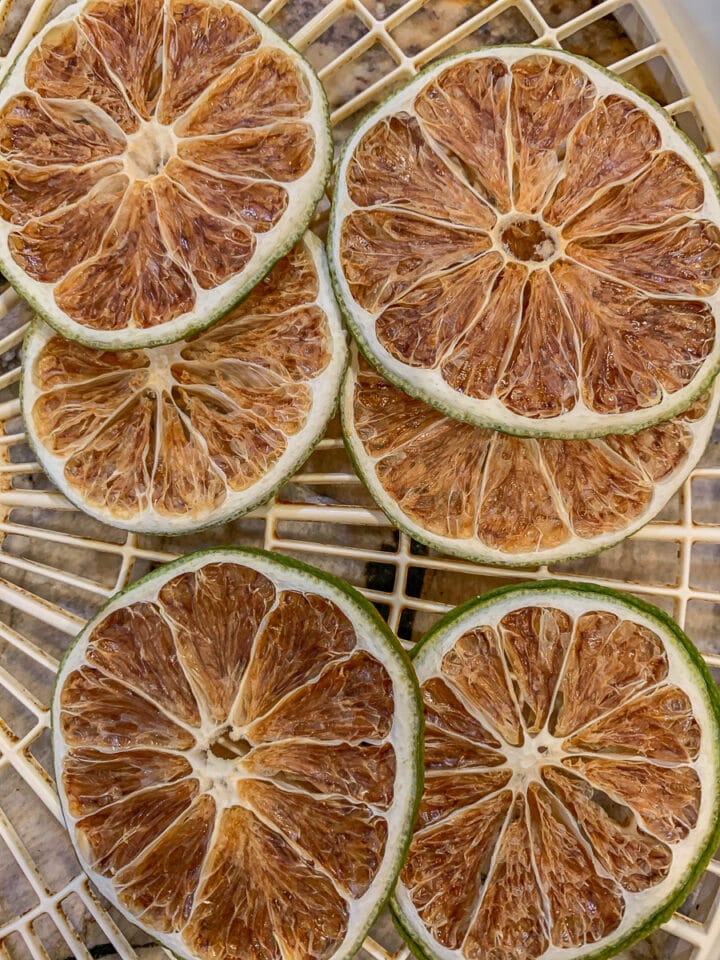 dehydrated lime slices