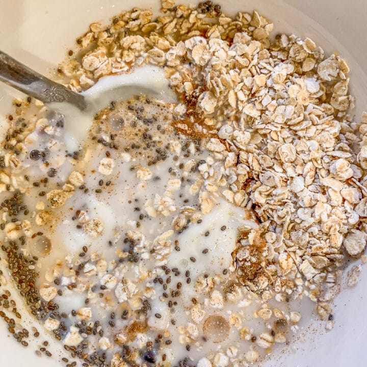 oats and other ingredients mixed in a bowl