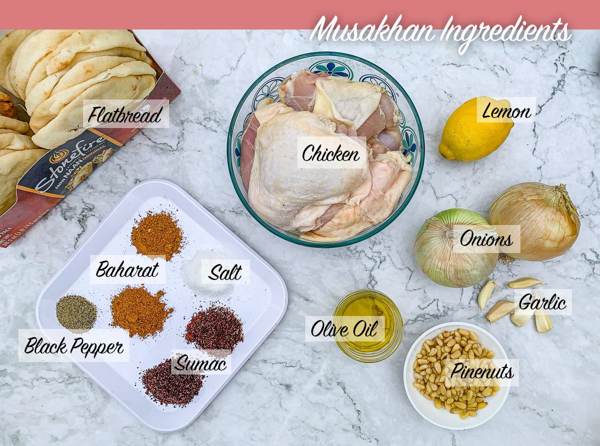 Musakhan Sumac Chicken & Onions on Flatbread Hilda's Kitchen Blog