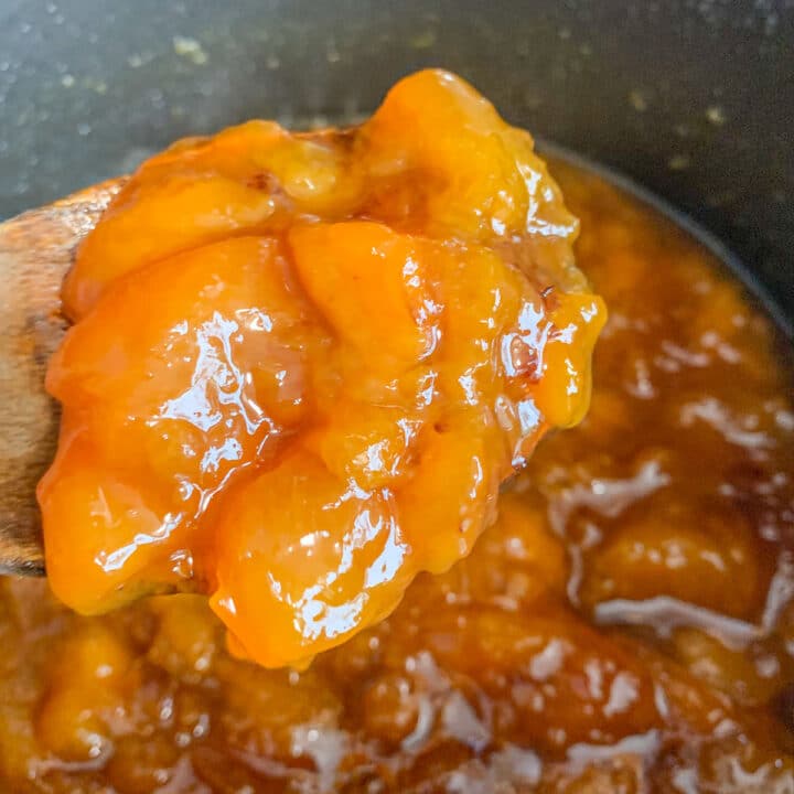 spoonful of peach preserves