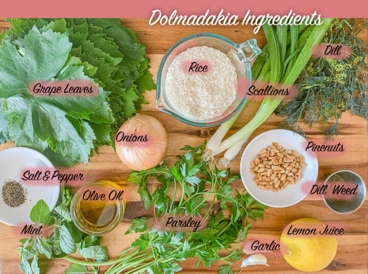 labeled dolma ingredients