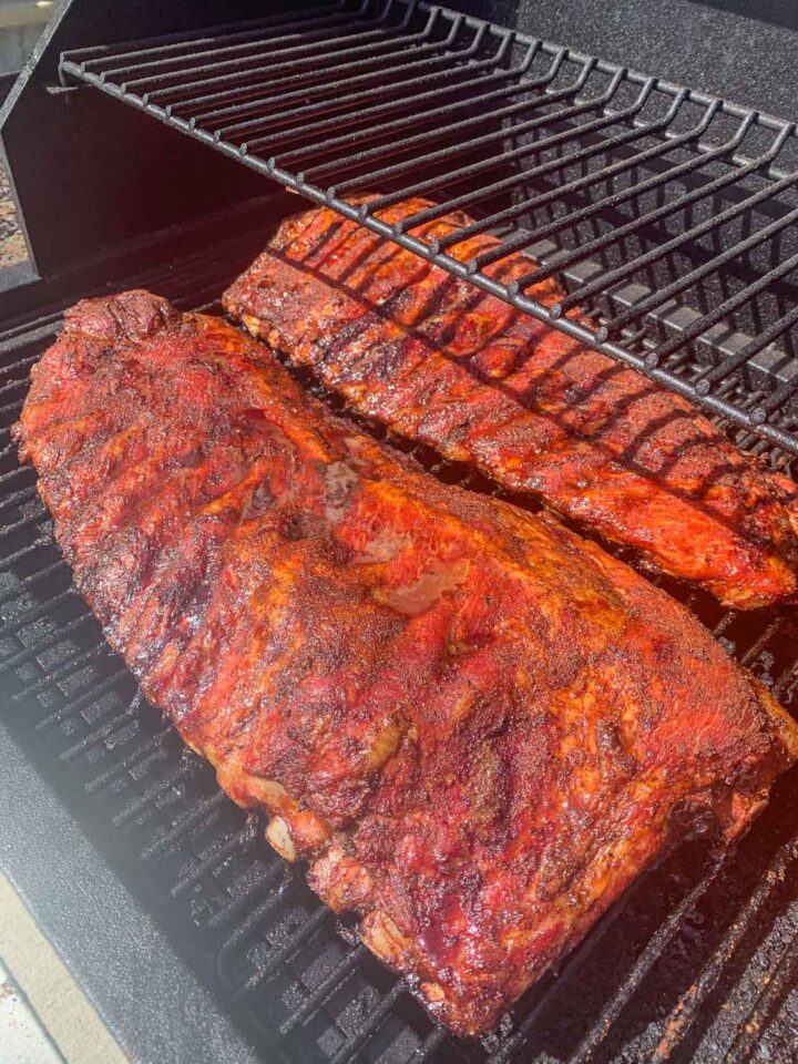 traeger ribs on the grill