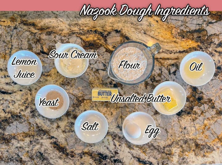 Nazook dough ingredients