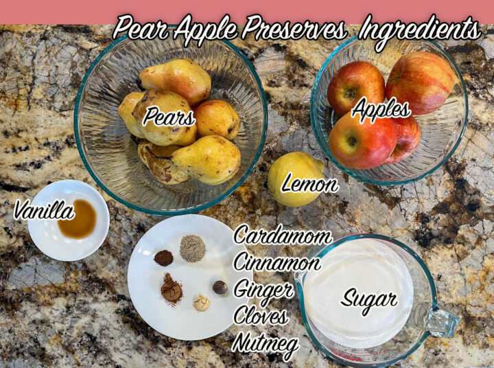 pear apple preserves ingredients