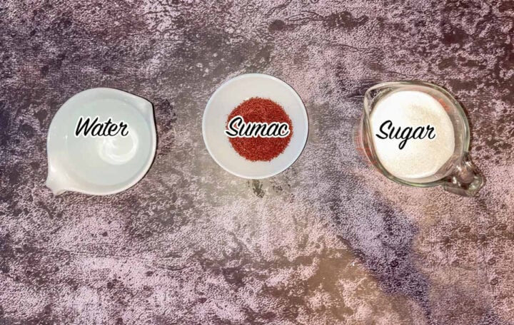 sumac syrup ingredients.