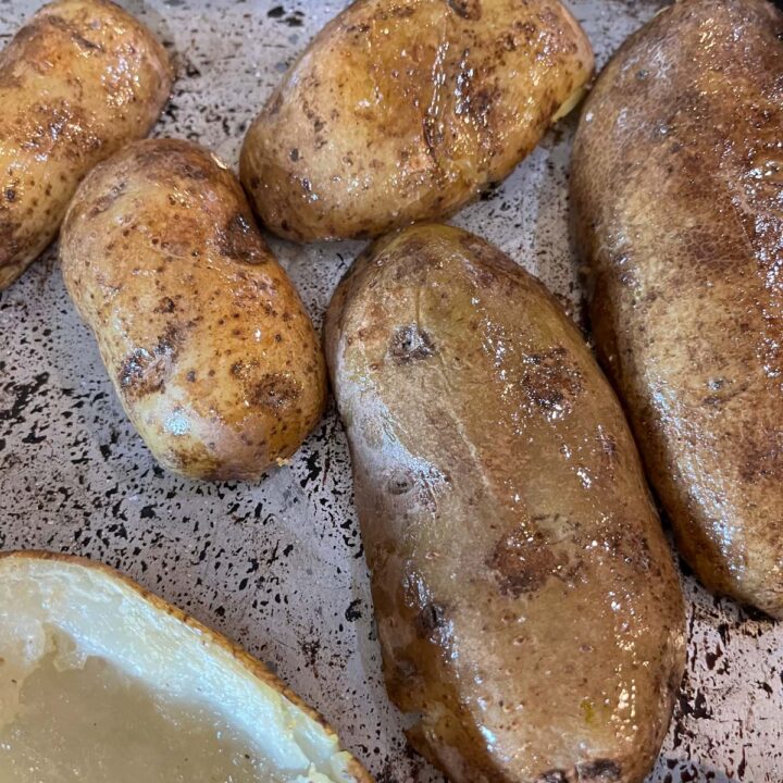 potatoes on a pan