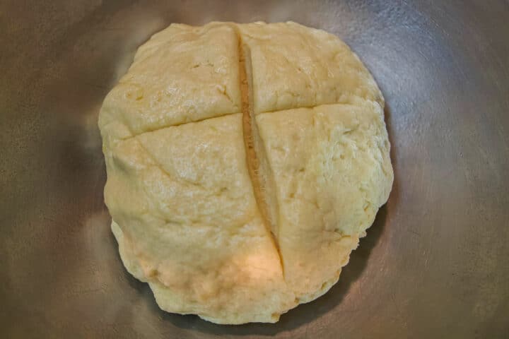 cchada dough in a bowl