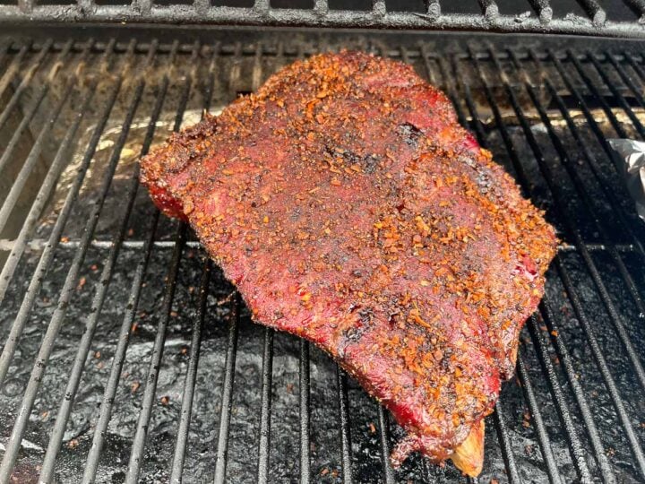 beef ribs on a traeger grill