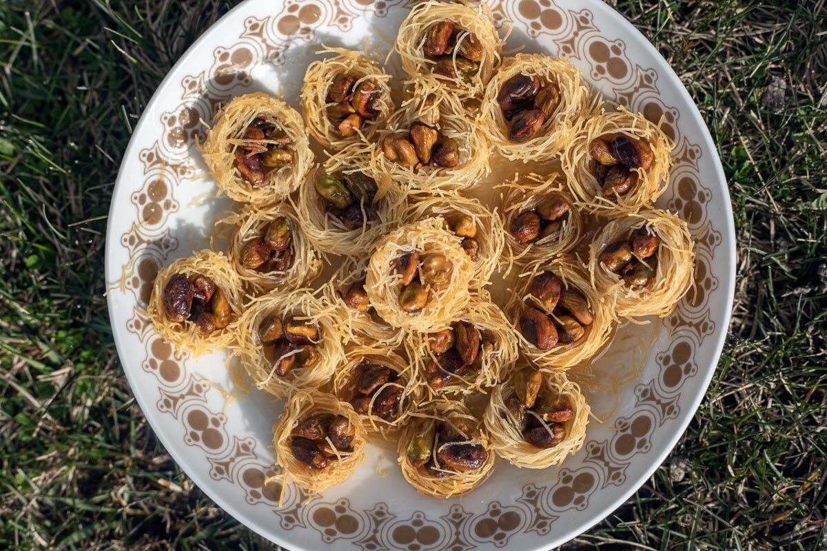 Bird Nest Recipe (Osh El Bulbul) Baklava | Hilda's Kitchen Blog