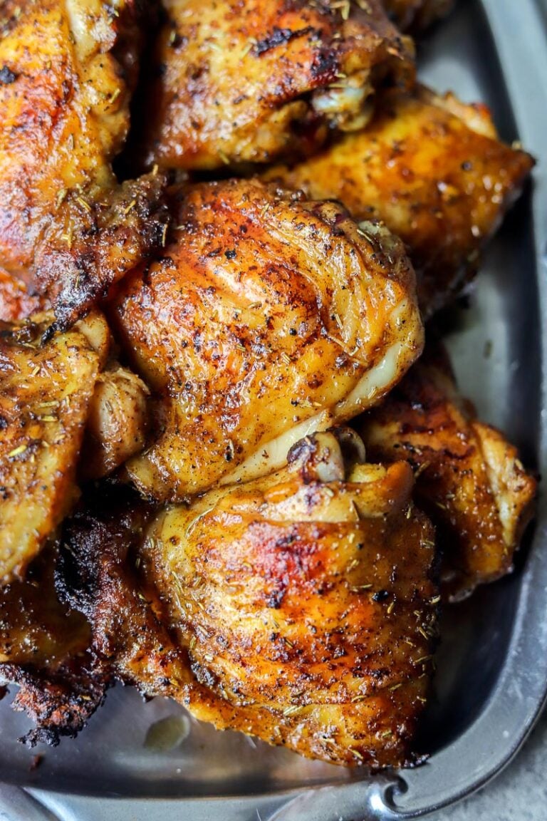 Traeger Smoked Chicken Thighs Hilda's Kitchen Blog