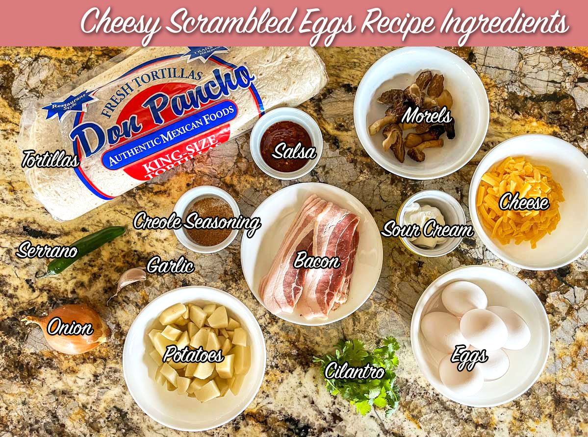 cheesy scrambled eggs ingredients