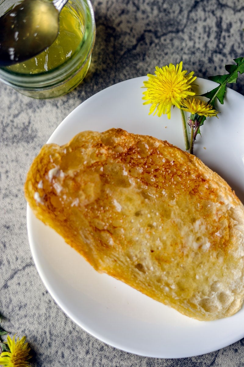 toast and dandelion jelly recipe