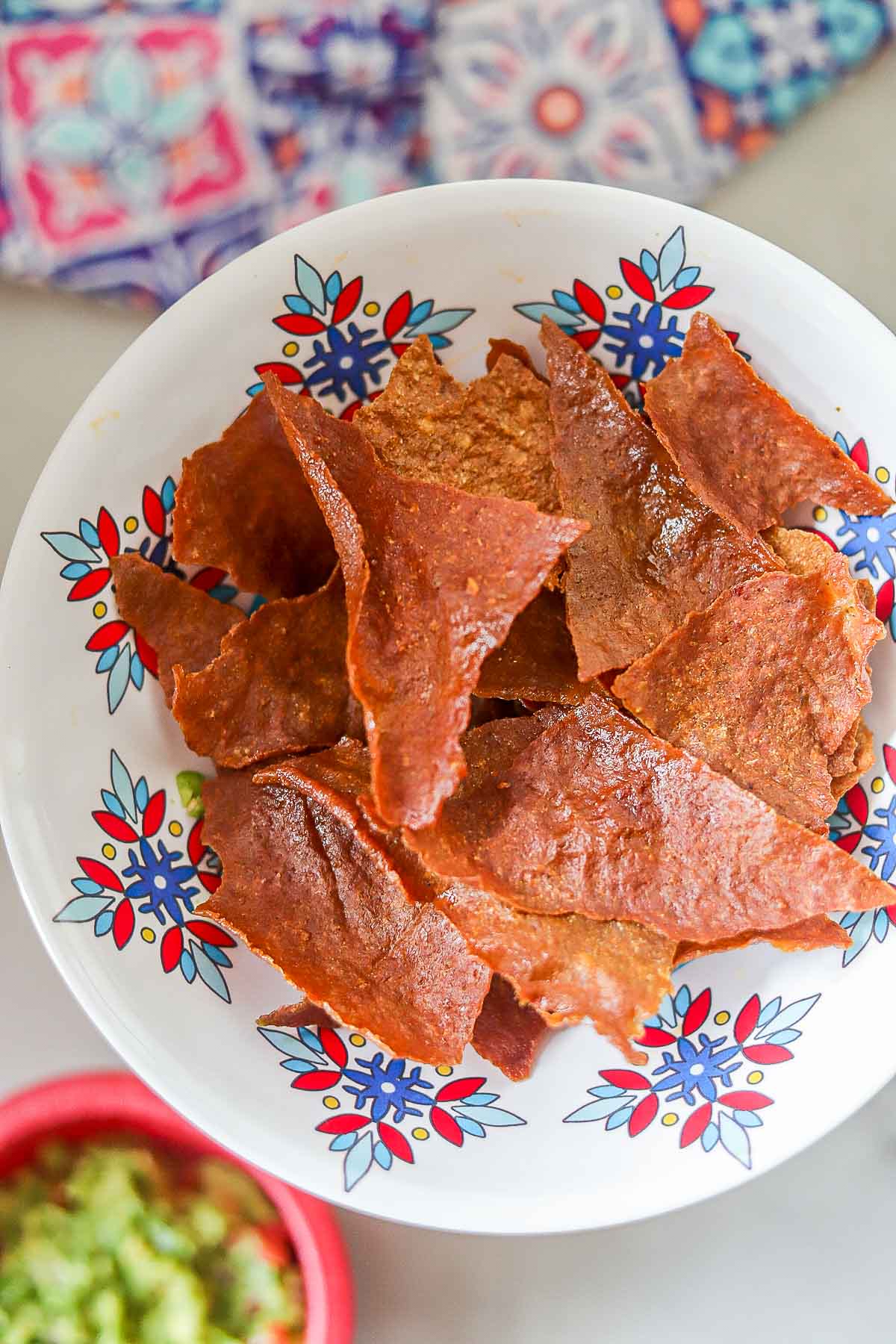 chicken chips, the perfect crunchy keto snacks in a bowl
