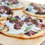 mini pellet grill smoked pizzas.