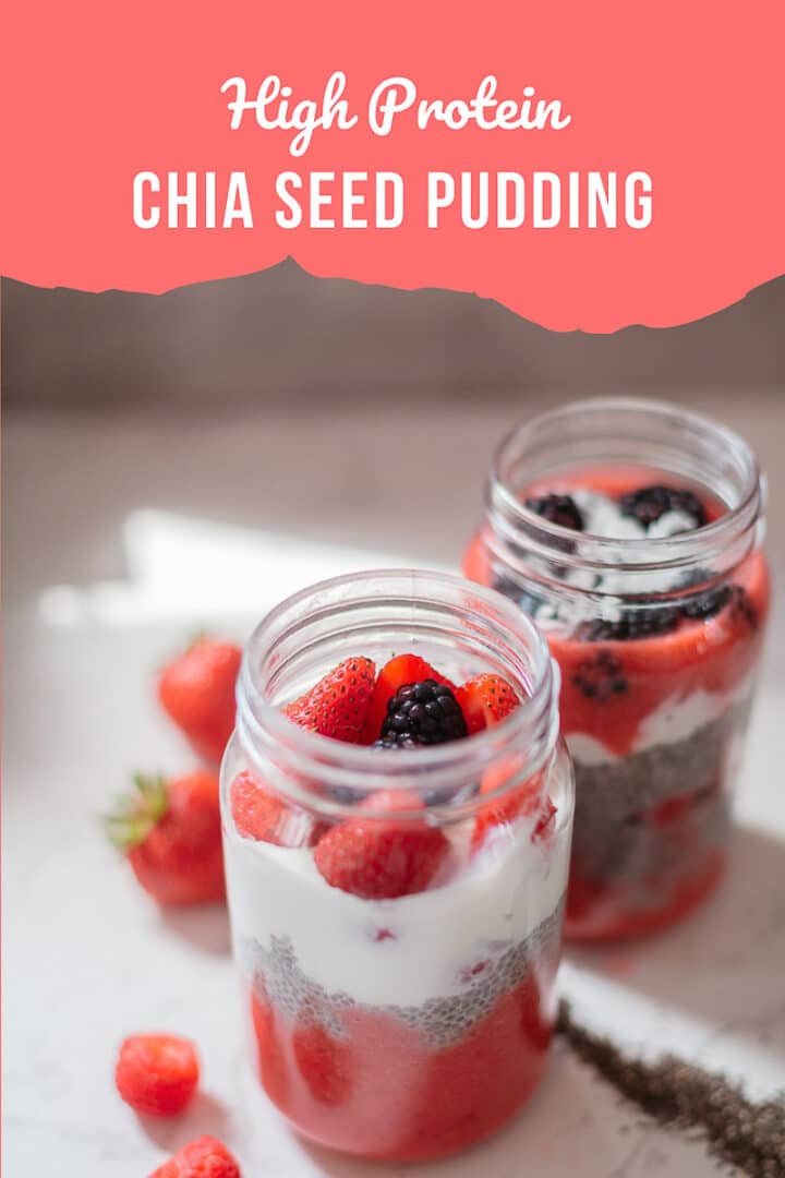 protein chia seed pudding pin