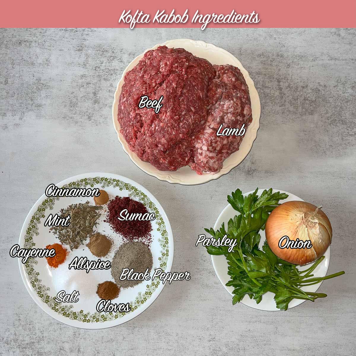 kofta kebab ingredients