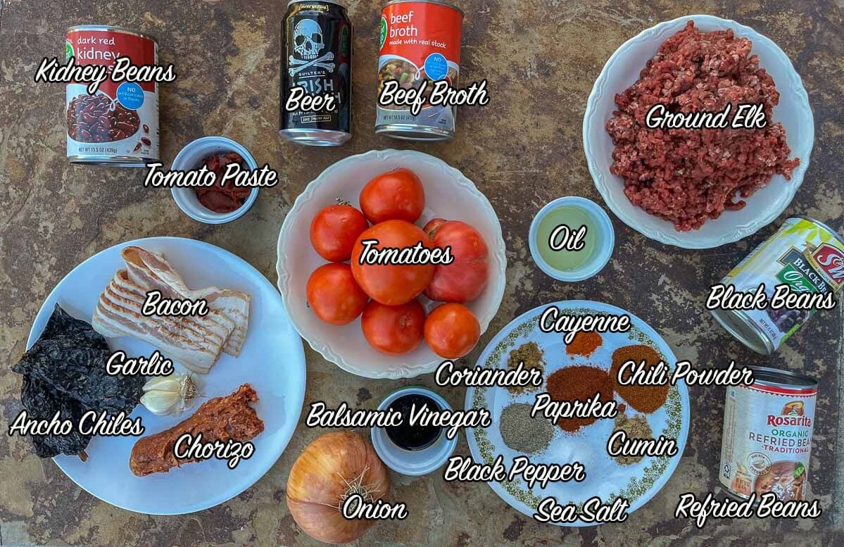 elk chili recipe ingredients