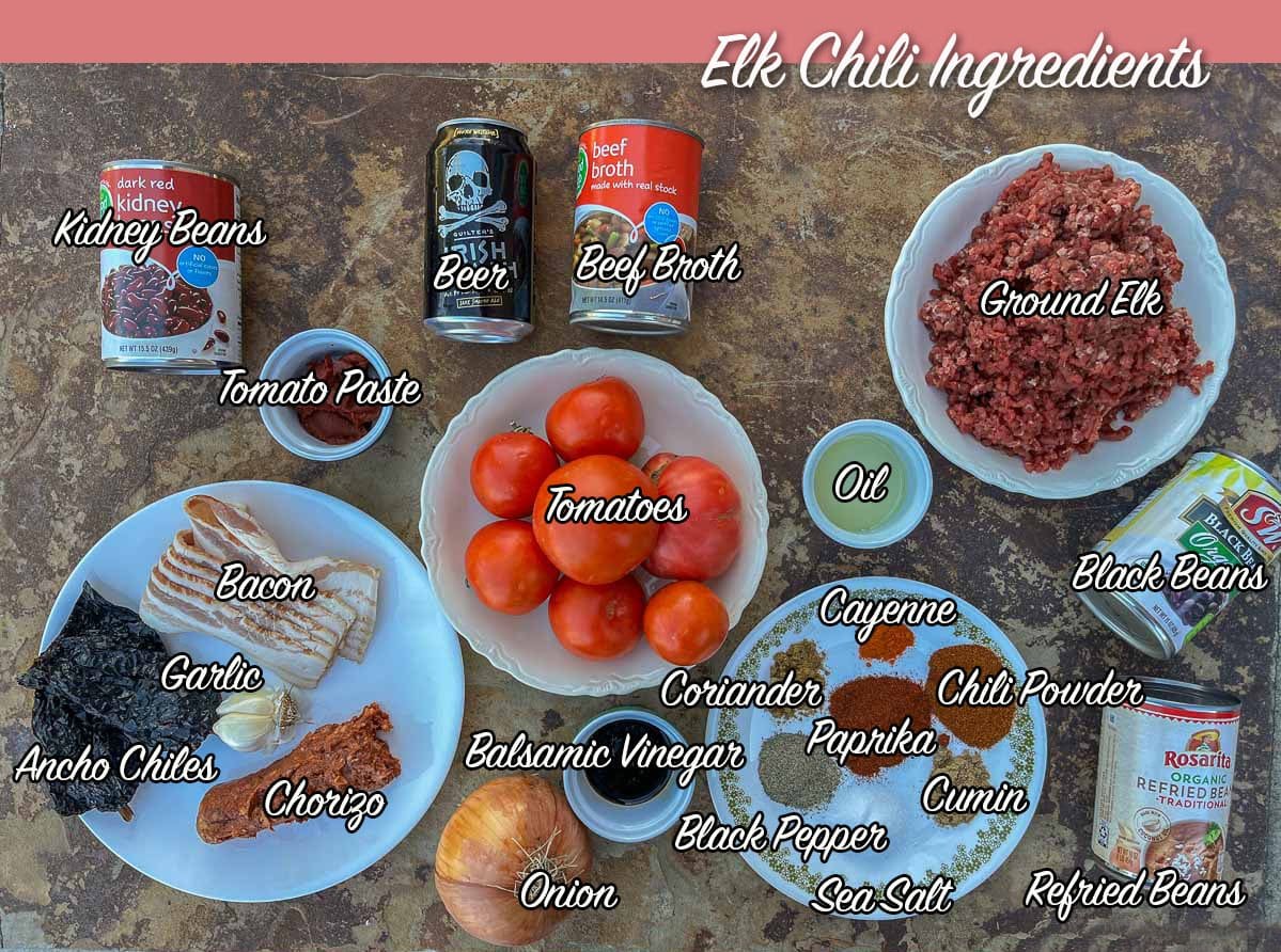 elk chili recipe ingredients