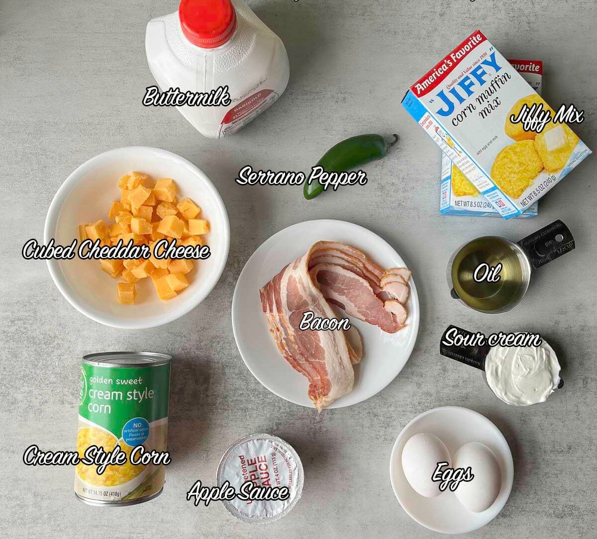 jiffy cornbread ingredients.