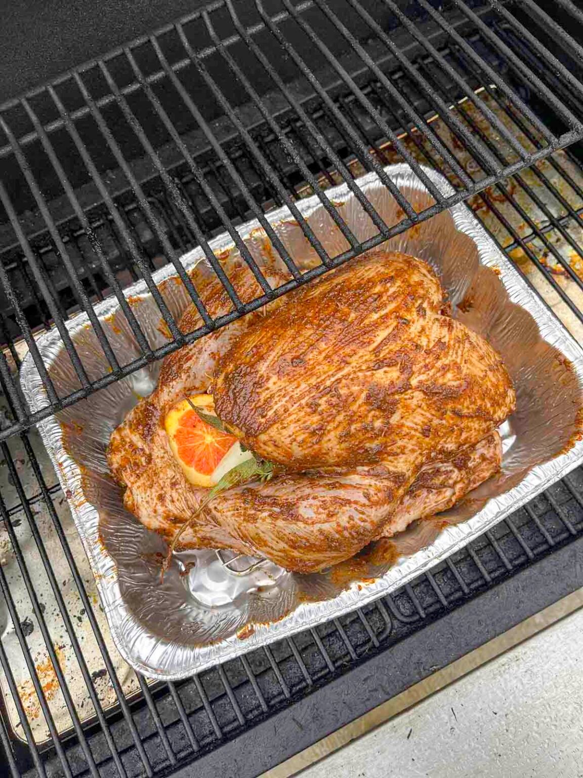 Traeger Smoked Turkey Without Brine Hilda S Kitchen Blog   Turkey On A Smoker Grill 1152x1536 