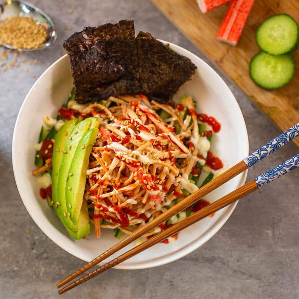 spicy kani salad