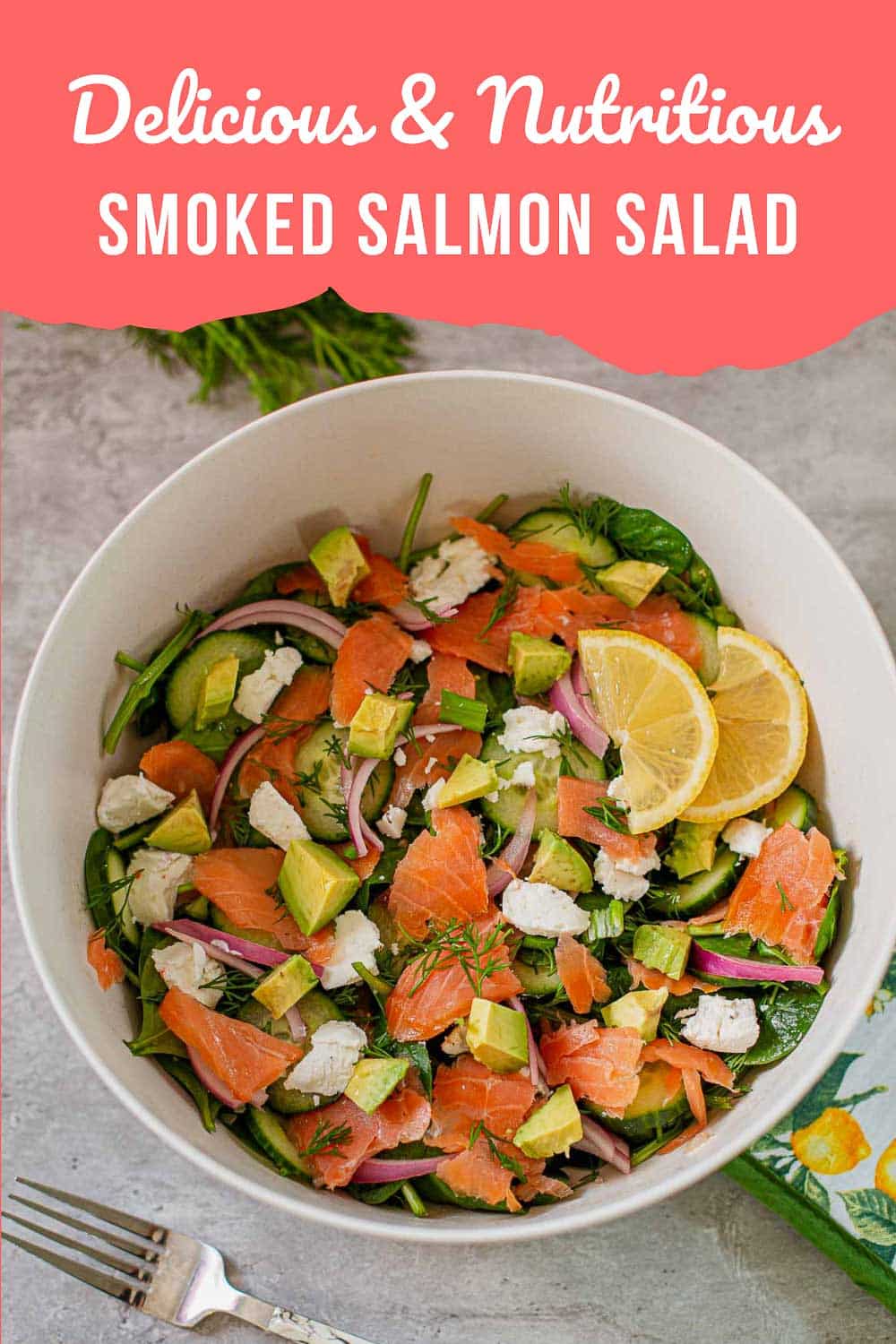 Smoked Salmon Salad | Hilda's Kitchen Blog