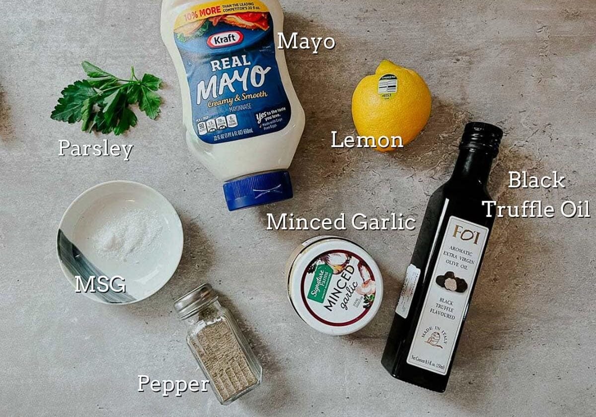 black truffle aioli recipe ingredients