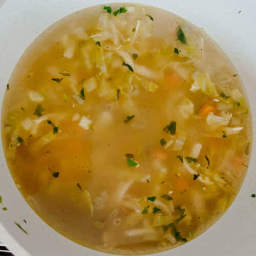 Lemon Coriander Soup With Chicken | Hilda's Kitchen Blog