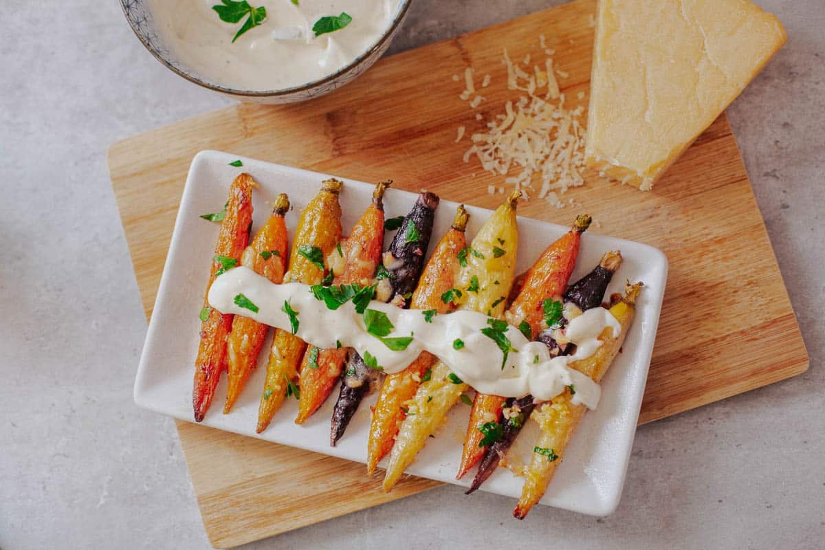 roasted carrots with aioli