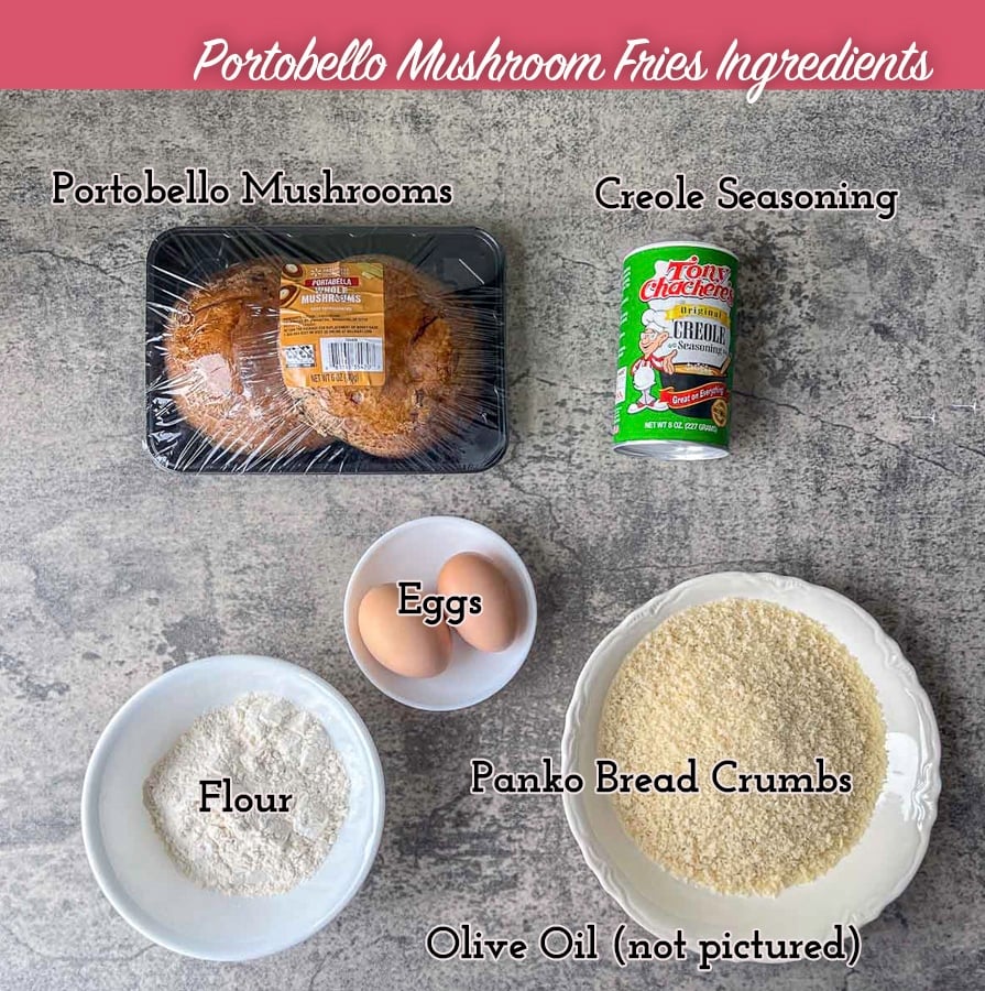Air fryer portobello mushrooms  ingredients