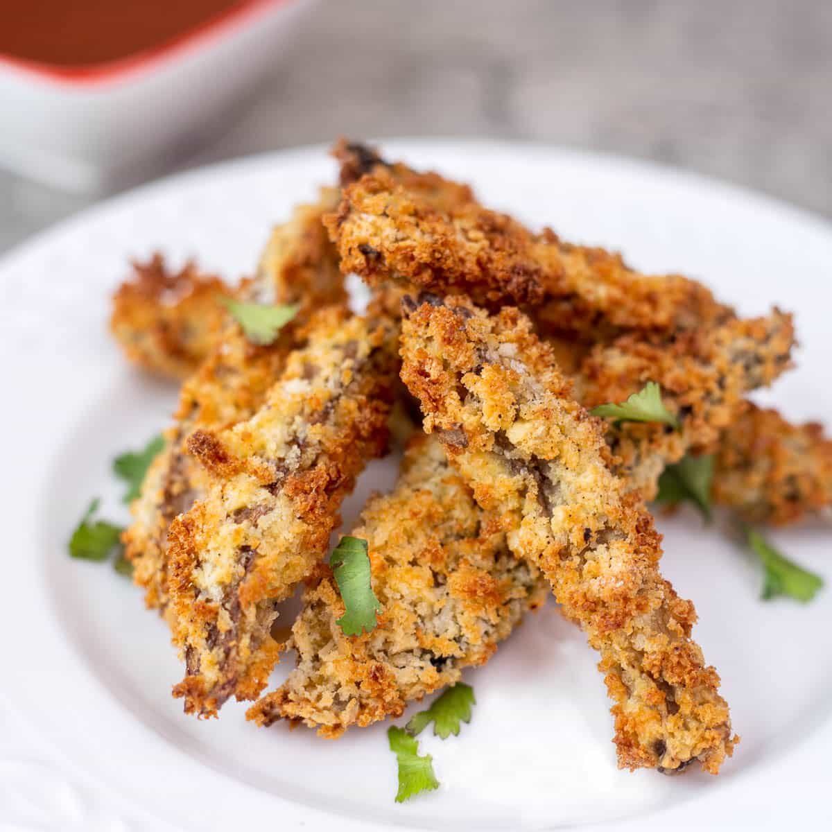 Air Fryer Mushrooms Recipe (Easy & Crispy)