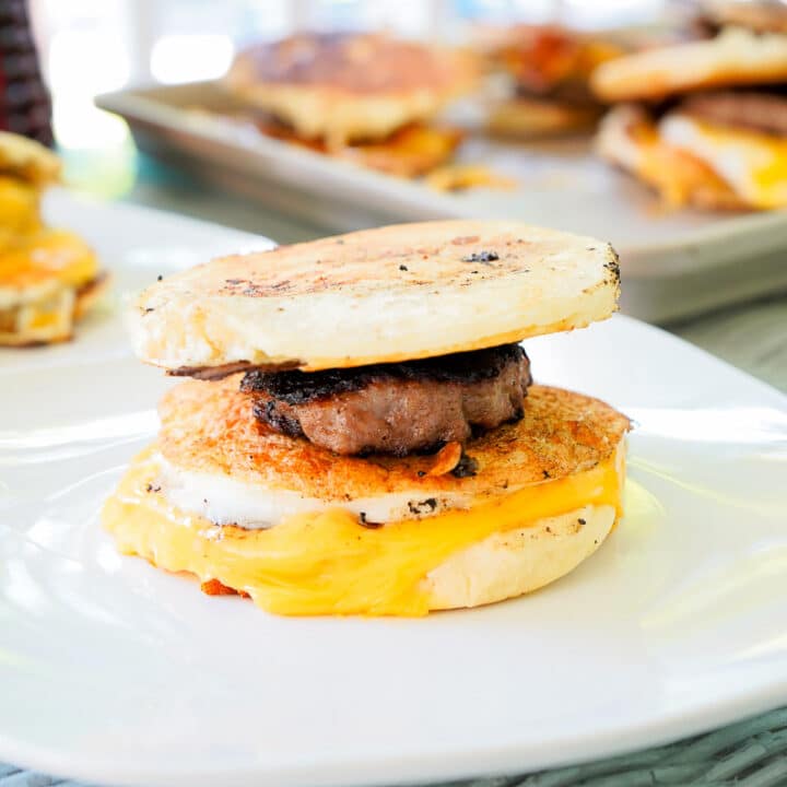 homemade McGriddle on plate