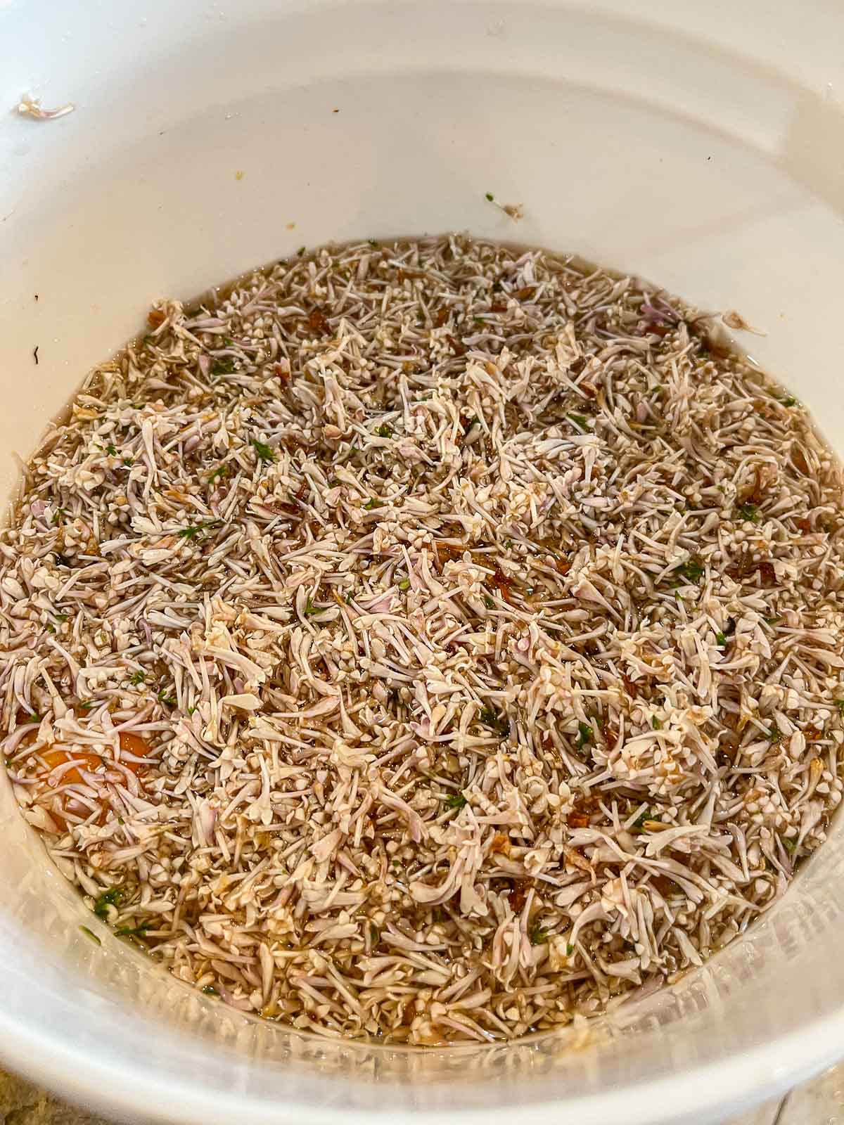 lilacs in a fermentor bucket
