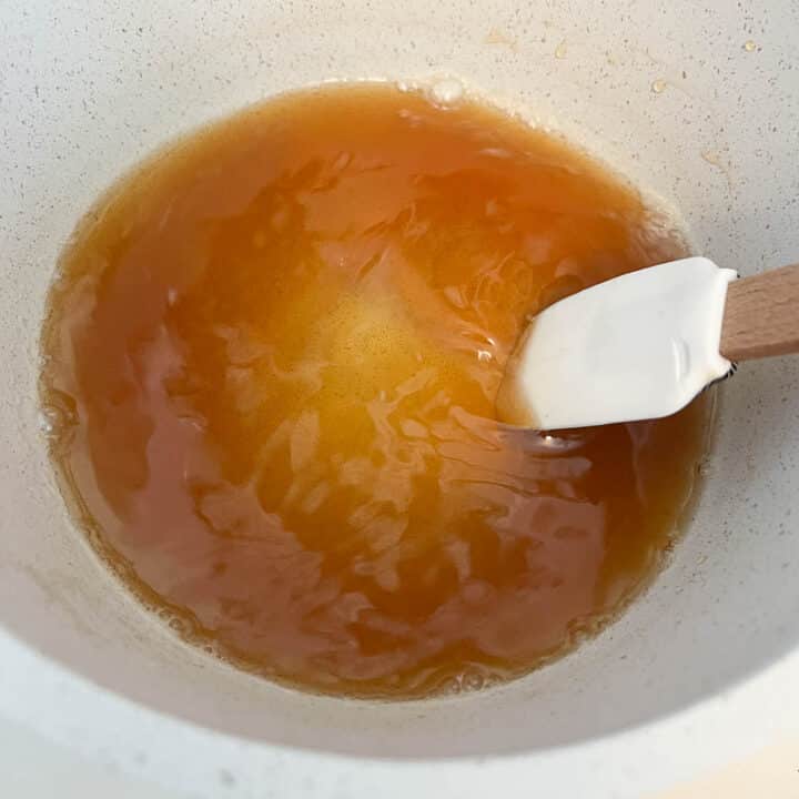 honey dissolved into syrup
