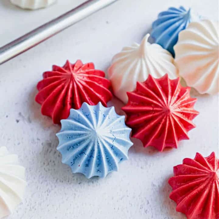 4th of july merengue cookies