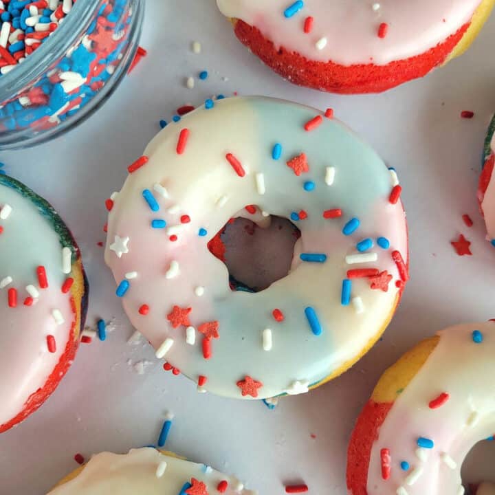 4th of July Cake Donuts