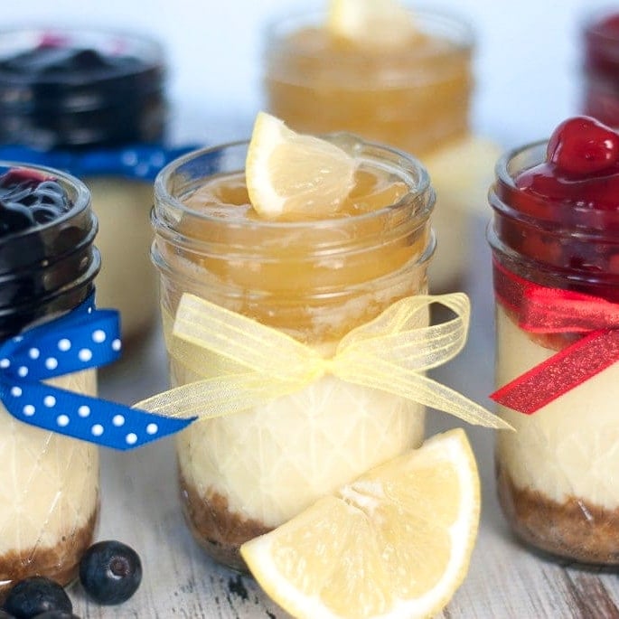 Individual Freezer Cheesecakes 