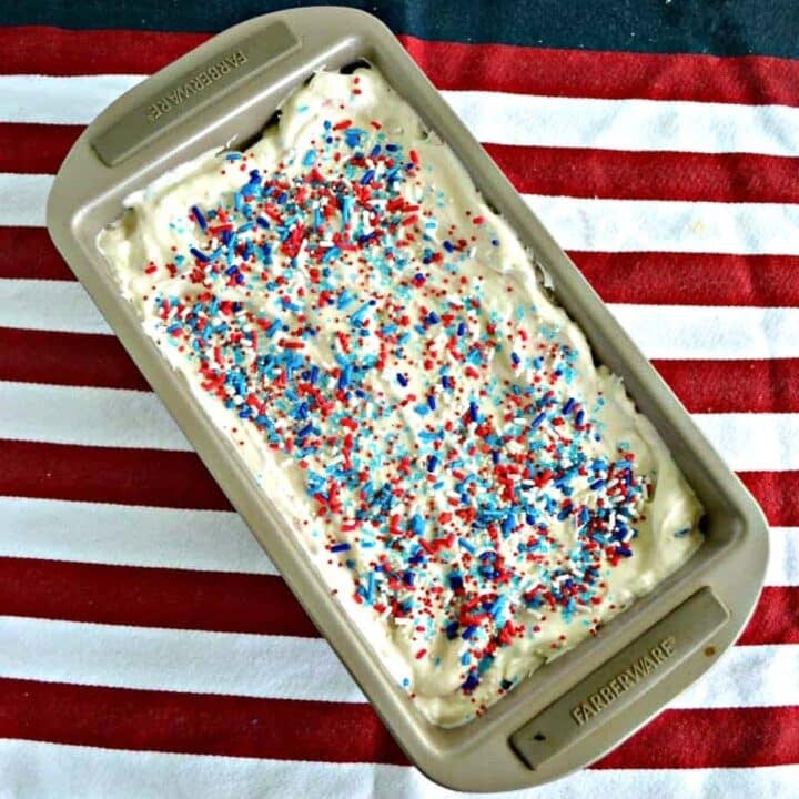 No Churn Patriotic Funfetti Ice Cream 