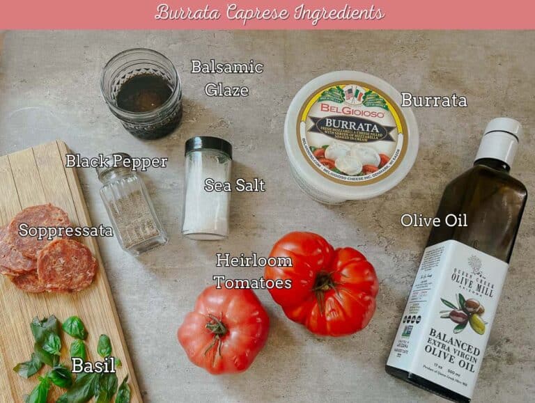 Burrata Caprese | Hilda's Kitchen Blog