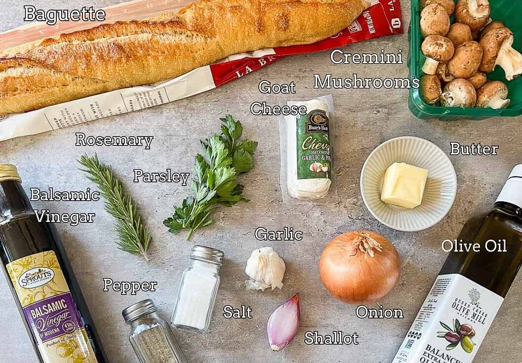 mushroom brushetta ingredients
