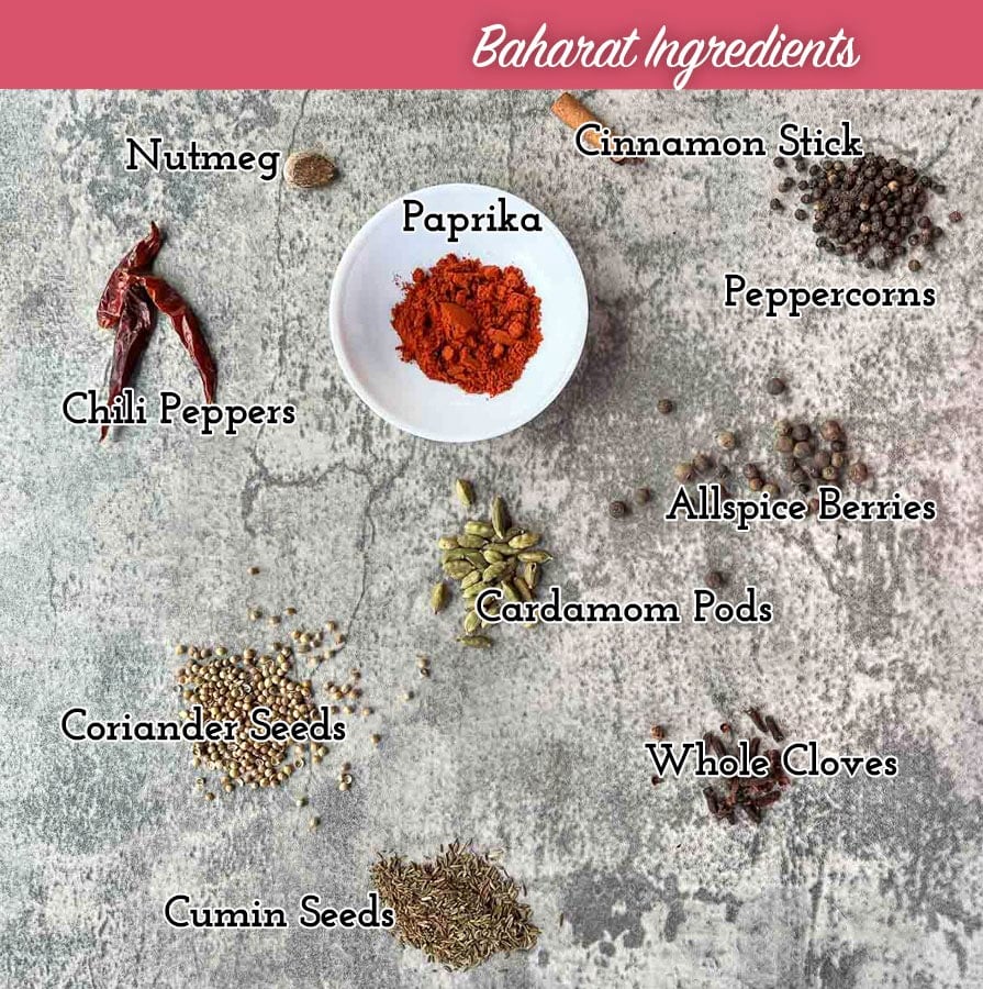 baharat seasoning ingredients