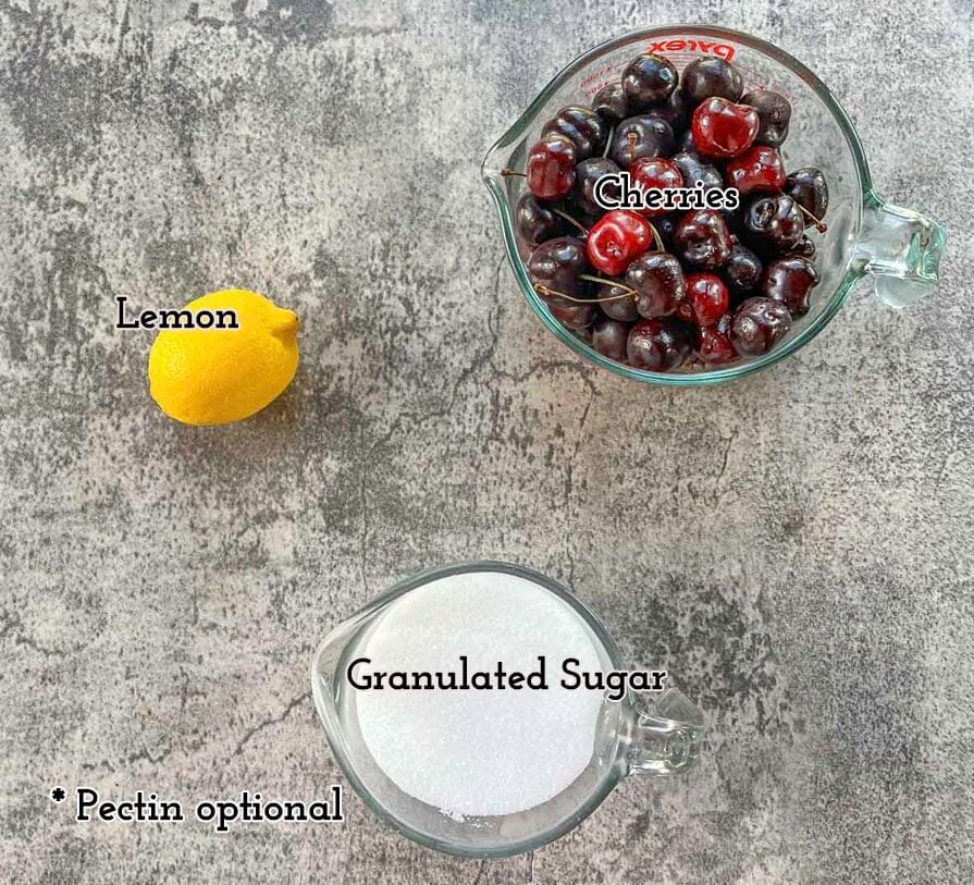 cherry jam ingredients